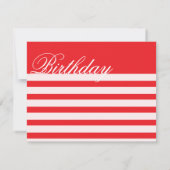 Einladungen zur Roten Geburtstagspartei (Rückseite)