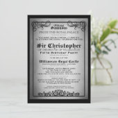 Einladungen zur Royal Gala Birthday Party (Stehend Vorderseite)