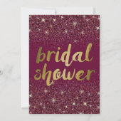 Einladungen zur Ruby Bridal Dusche (Rückseite)