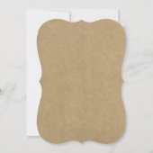 Einladungen zur Rustikalen Kraft-Graduation Party (Rückseite)