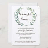 Einladungen zur rustikalen Kranz-Probe (Vorderseite)