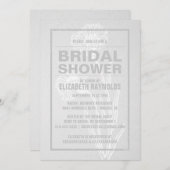 Einladungen zur rustikalen White Bridal Dusche (Vorne/Hinten)