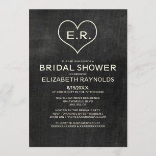 Einladungen zur Schiefer-Bridal-Dusche