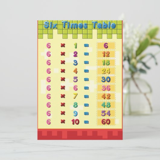 Einladungen zur Sechsteltabelle (Stehend Vorderseite)