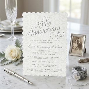 Einladungen zur silbernen Hochzeit (25. Jubiläum)