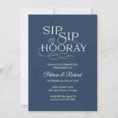 Einladungen zur "Sip Sip Hooray Engagement Party" (Vorderseite)