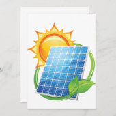 Einladungen zur Solarenergie (Vorne/Hinten)