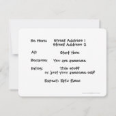 Einladungen zur Spielnacht (Rückseite)