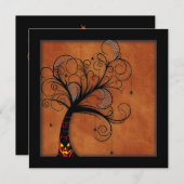 Einladungen zur Spuk Waldhochzeit (Vorne/Hinten)