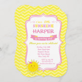 Einladungen zur Sunshine Birthday Party (Vorne/Hinten)