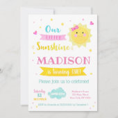 Einladungen zur Sunshine Birthday Party (Vorderseite)