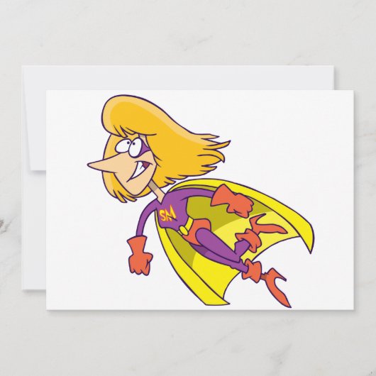 Einladungen zur Super-Mama (Vorderseite)