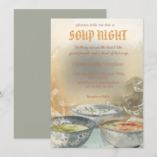Einladungen zur Suppen-Abend-Dinnerparty