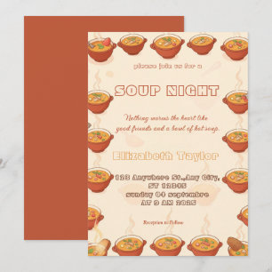 Einladungen zur Suppen-Abend-Dinnerparty