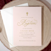 Einladungen zur Taufe über die Taufe - Rosa-Tochte