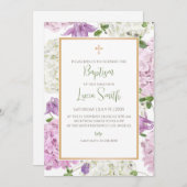 Einladungen zur Tauffeier für Girls Christening (Vorne/Hinten)