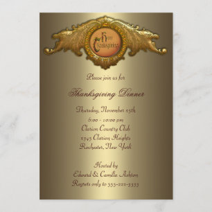 Einladungen zur Thanksgiving-Dinnerparty