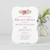 Einladungen zur tropischen Hochzeitsfeier mit Blum (Stehend Vorderseite)