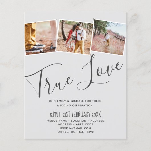 Einladungen zur True Love ENGAGEMENT Party - Termi (Vorderseite)