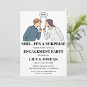 Einladungen zur Überraschungsparty (Stehend Vorderseite)