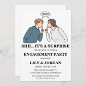 Einladungen zur Überraschungsparty (Vorne/Hinten)