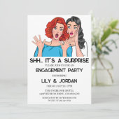 Einladungen zur Überraschungsparty (Stehend Vorderseite)