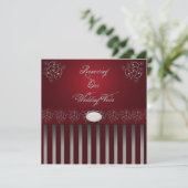 EINLADUNGEN ZUR VERLÄNGERUNG VON Hochzeiten (Stehend Vorderseite)