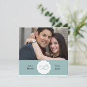 Einladungen zur Verlobung des Fotos (Stehend Vorderseite)