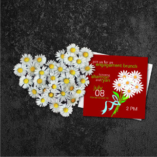 Einladungen zur Verlobung {Rot}