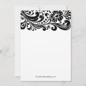 Einladungen zur Verlobung von Blumendruck-Wirbel (Rückseite)
