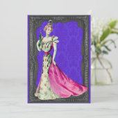 Einladungen zur Viktorianischen Hochzeit (Stehend Vorderseite)