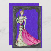 Einladungen zur Viktorianischen Hochzeit (Vorne/Hinten)