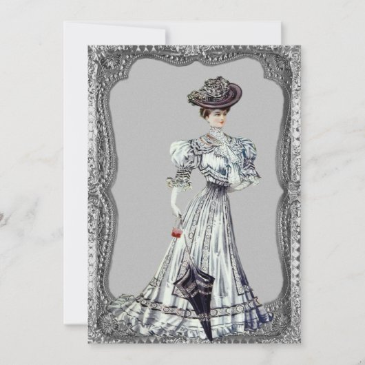 Einladungen zur Viktorianischen Hochzeit (Vorderseite)