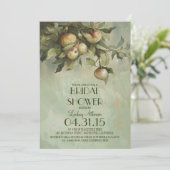 Einladungen zur Vintagen Apfelbaumdusche (Stehend Vorderseite)