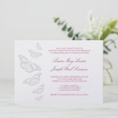 Einladungen zur Vintagen Butterfly-Hochzeit (Stehend Vorderseite)