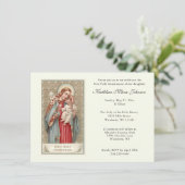 Einladungen zur Vintagen Erstkommunion (Stehend Vorderseite)