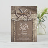 Einladungen zur Vintagen ländlichen Brautdusche (Stehend Vorderseite)