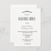 Einladungen zur Vintagen Typografie-Probe (Vorne/Hinten)