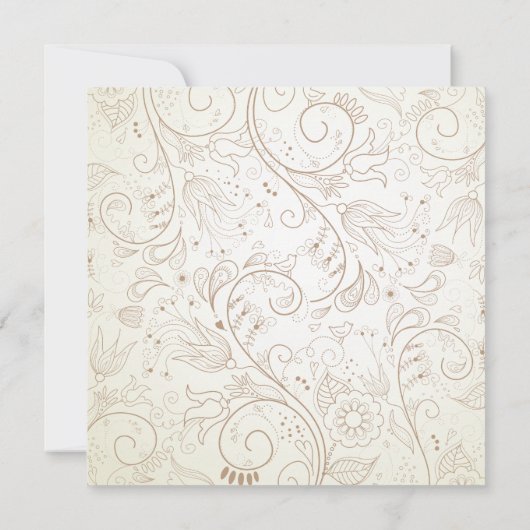 Einladungen zur Vintagen Whimsy Bläschen-Babydusch (Rückseite)