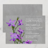 Einladungen zur Violethochzeit (Vorne/Hinten)