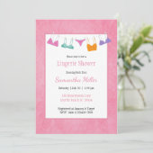 Einladungen zur Wäscheleine-Fingerie-Dusche (Stehend Vorderseite)