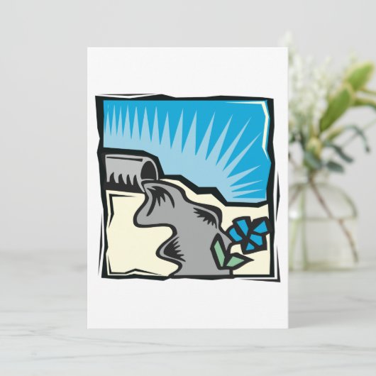 Einladungen zur Wasserleitung im Sturm (Stehend Vorderseite)