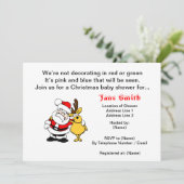 Einladungen zur Weihnachtsdusche (Stehend Vorderseite)