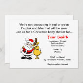 Einladungen zur Weihnachtsdusche (Vorne/Hinten)