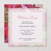 Einladungen zur Weihnachtsfeier in Poinsettia (Vorne/Hinten)