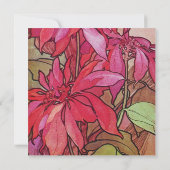 Einladungen zur Weihnachtsfeier in Poinsettia (Rückseite)