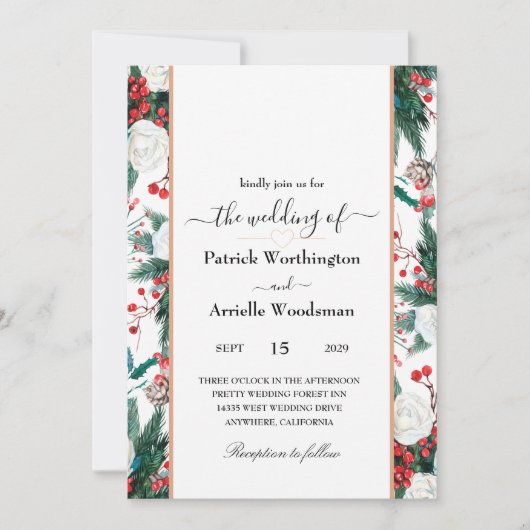 Einladungen zur Weihnachtszeit (Vorderseite)