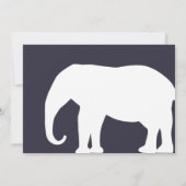 Einladungen zur weißen Elefantenfeier der Marine (Rückseite)