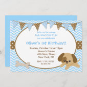 Einladungen zur Welpenpartei (Vorne/Hinten)