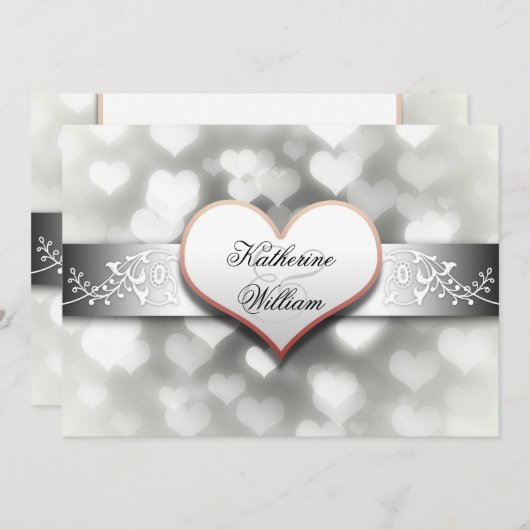 Einladungen zur White-heart-Begegnung (Vorne/Hinten)